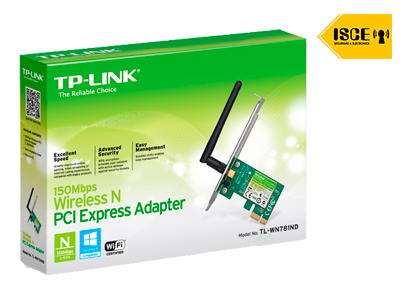 TP-LINK TARJETA DE RED WIRELESS N 150M PCI-EXPRESS