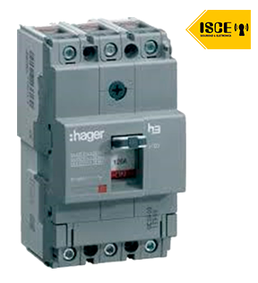  HAGER CAJA MOLDEADA INT AUTOMATICO 3X63 AMP TF/MF 25KA/230V IEC-60947-2