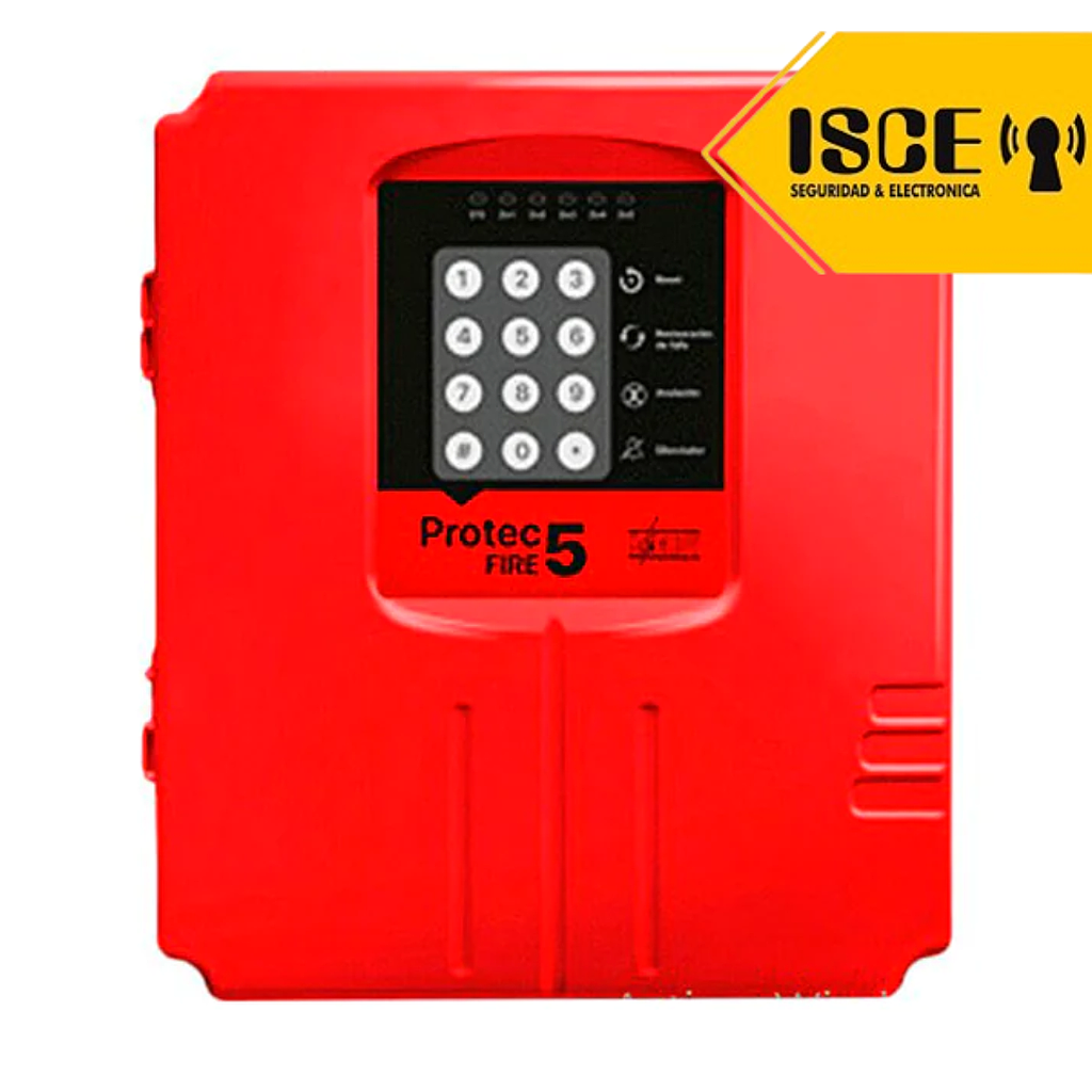 HAGROY PANEL DE ALARMA CONTRAINCENDIO CONVENCIONAL 5 ZONAS SMD/THD 220VAC